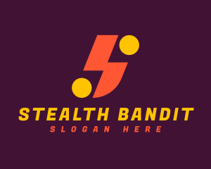 Modern Thunderbolt Letter S logo design