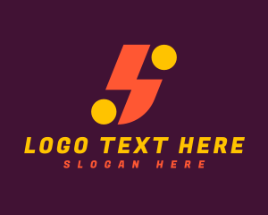Lettermark - Modern Thunderbolt Letter S logo design