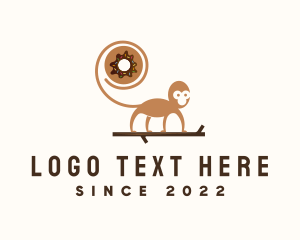 Snack - Monkey Donut Pastry logo design