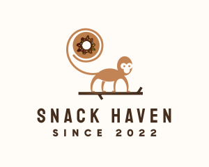 Monkey Donut Pastry logo design