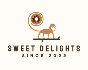 Treats - Monkey Donut Pastry logo design