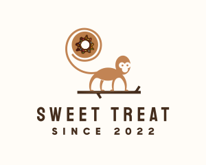 Monkey Donut Pastry logo design