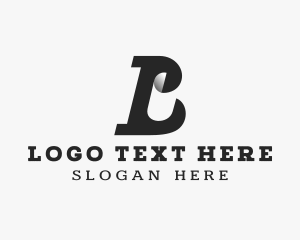 Folded - Blueprint Architecture Firm Letter B logo design