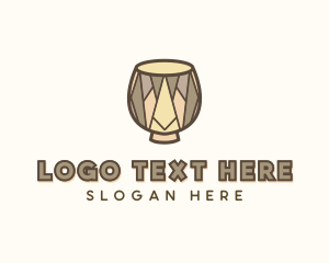 African - African Music Drum logo design