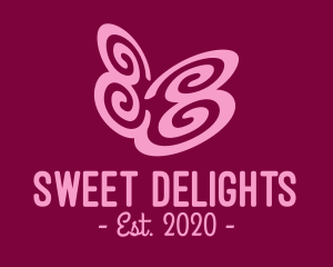 Pink Butterfly Garden logo design