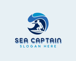 Ocean Surfing Sea logo design