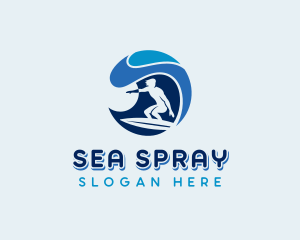 Ocean Surfing Sea logo design