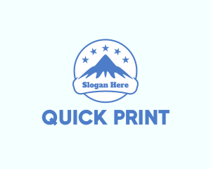 Mountain Peak Alps logo design