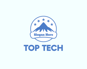 Top - Mountain Peak Alps logo design