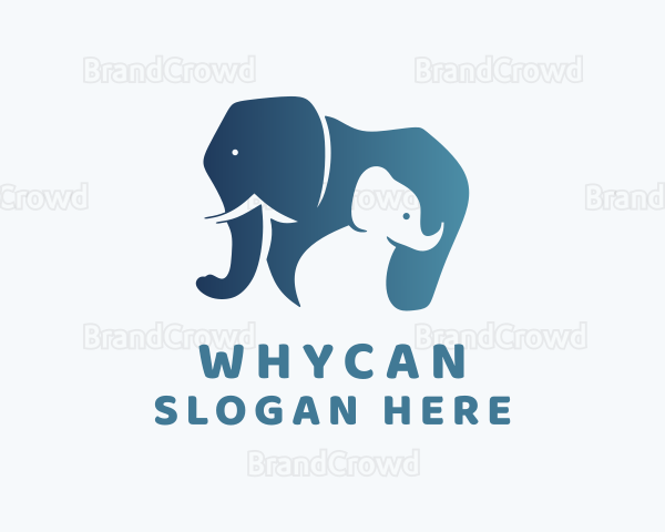 Elephant Wildlife Animal Logo