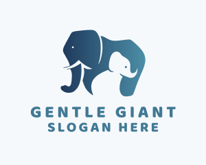 Elephant Wildlife Animal logo design