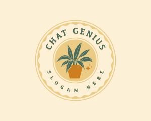 Organic Garden Leaf Logo