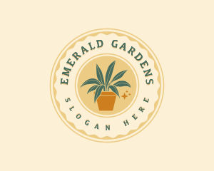 Organic Garden Leaf logo design