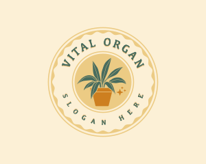 Organic Garden Leaf logo design