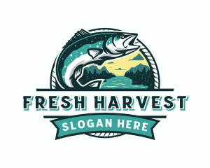 Market - Fish Market River logo design