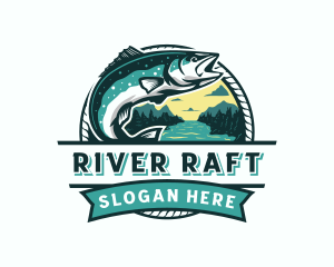 Fish Market River logo design