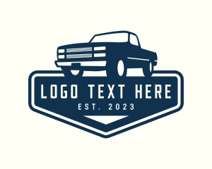 Driver - Pickup Car Mechanic logo design