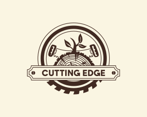 Hacksaw - Lumber Circular Saw Woodworking logo design