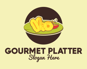 Platter - Buffet Food Platter logo design