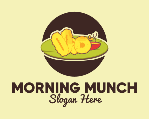 Brunch - Buffet Food Platter logo design