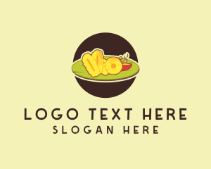 Dining - Buffet Food Platter logo design