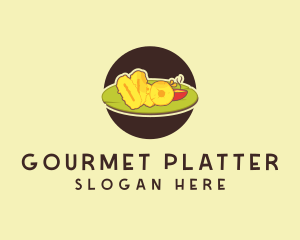 Buffet Food Platter logo design