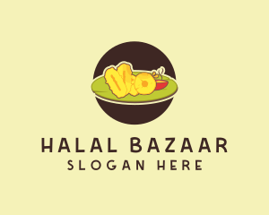 Buffet Food Platter logo design