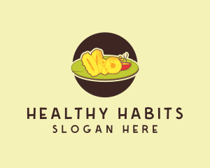 Buffet Food Platter logo design