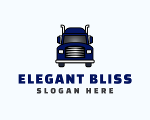 Movers - Blue Transportation Truck logo design