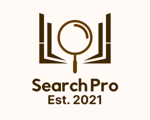 Search - Minimalist Search Book logo design