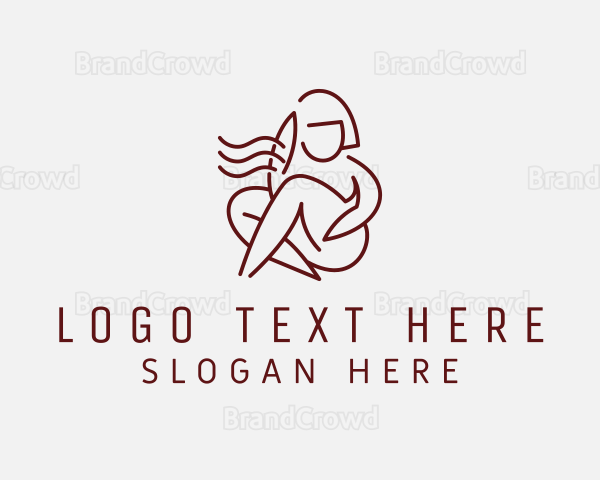 Naked Woman Model Logo