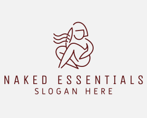 Naked Woman Model logo design