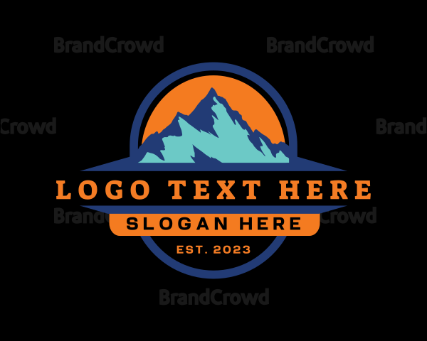 Outdoor Mountain Peak Logo