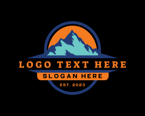 Hike - Outdoor Mountain Peak logo design