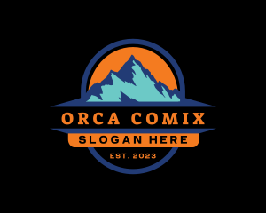 Outdoor Mountain Peak  Logo