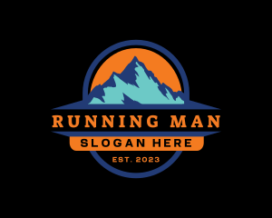 Outdoor Mountain Peak  Logo