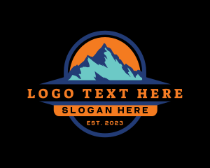 Outdoor Mountain Peak  Logo