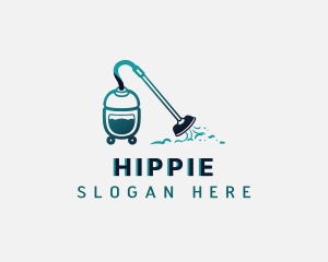 Sanitation - Vacuum Cleaning Housekeeping logo design