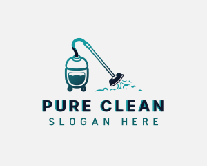 Vacuum Cleaning Housekeeping logo design