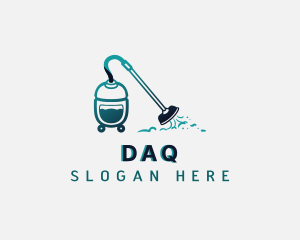 Disinfection - Vacuum Cleaning Housekeeping logo design