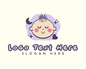 Sitter - Nursery Sleep Child logo design