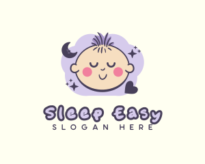 Nursery Sleep Child logo design