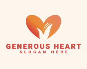 Heart Hand Foundation logo design