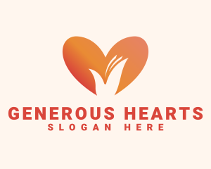 Philanthropy - Heart Hand Foundation logo design