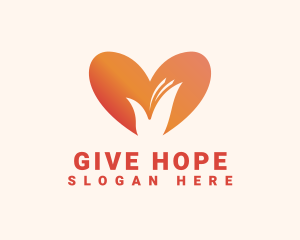 Donation - Heart Hand Foundation logo design