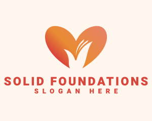 Domestic Worker - Heart Hand Foundation logo design