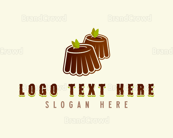 Chocolate Pudding Dessert Logo