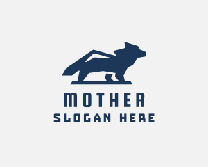 Hunting Mountain Wolf Logo