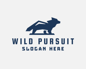 Hunting - Hunting Mountain Wolf logo design