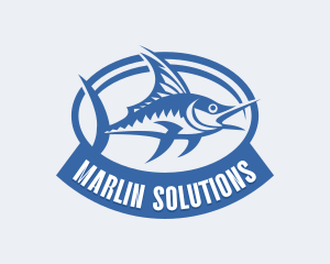 Marlin - Fishing Marlin Fishery logo design